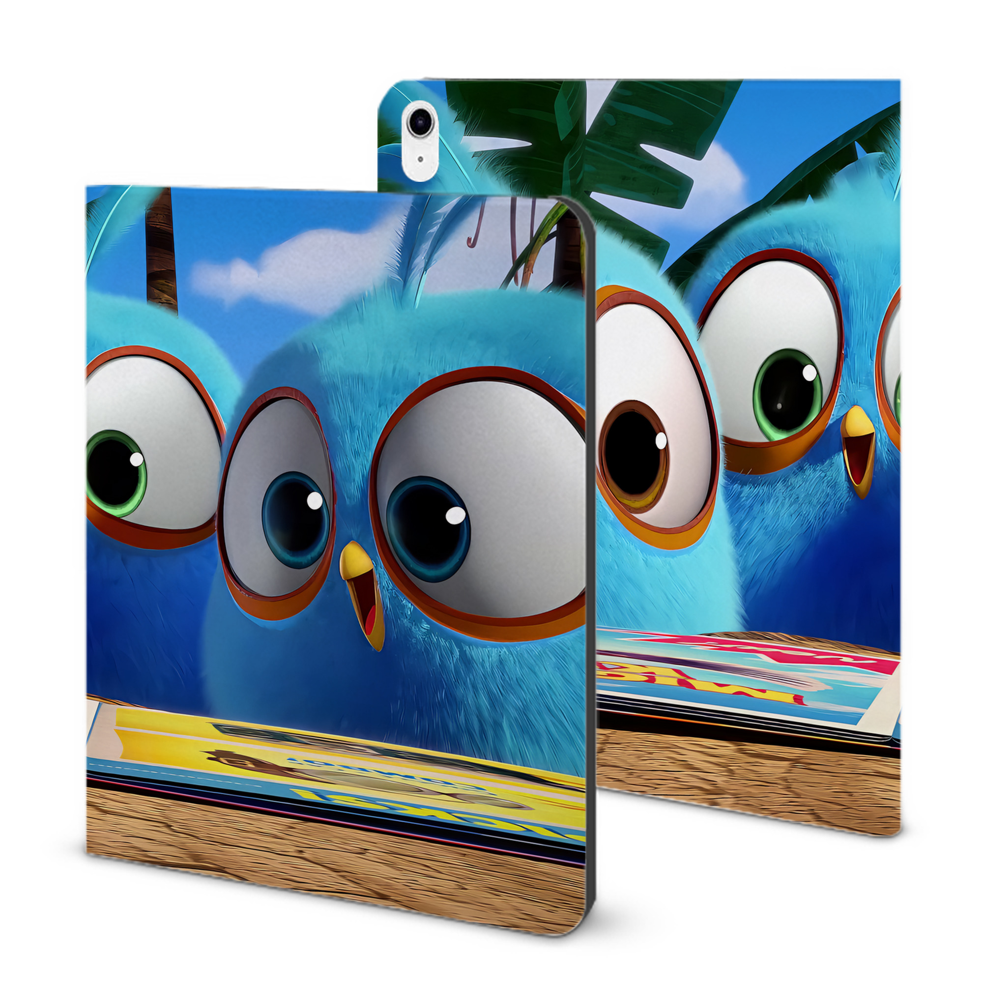 （画像用） Angry Birds アングリーバード IPad ケース ブック型 PUレザー TPU 耐衝撃 軽量 薄型 ペン収納なし 全面保護 IPad 各モデル対応